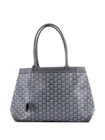 Pre-owned Goyard Bellechasse Bag Coated Canvas Pm Tote Bag In Gray