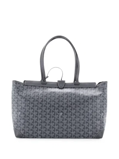 Pre-owned Goyard Bellechasse Bag Coated Canvas Pm Tote Bag In Gray