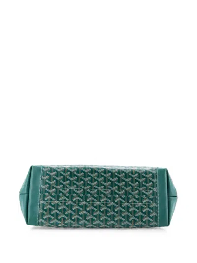 Pre-owned Goyard Bellechasse Bag Coated Canvas Pm Tote Bag In Green