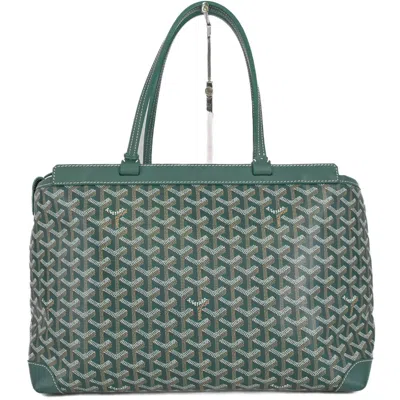 Pre-owned Goyard Bellechasse Coated Canvas Tote Bag () In Green