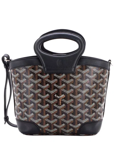 Goyard Beluga Bag Coated Mini (authentic Pre-loved) In Black/black