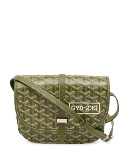 Pre-owned Goyard Belvedere Ii Ine Shoulder Bag In Green