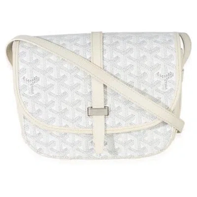 Pre-owned Goyard Belvedere Ii Pm In White