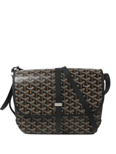 Pre-owned Goyard Belvedere Mm Shoulder Bag In Brown