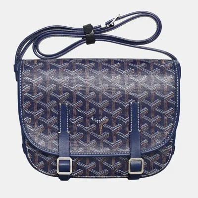 Pre-owned Goyard Belvedere Pm Bag In Blue