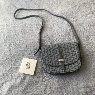 Pre-owned Goyard Belvedere Pm Ii Messenger Bag In Grey