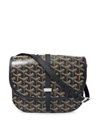 Pre-owned Goyard Belvedere Pm Mini Bag In Black