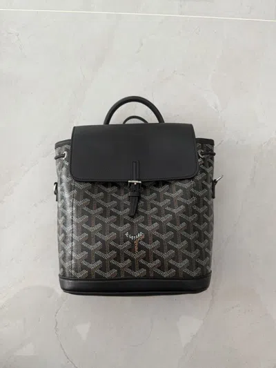 Pre-owned Goyard Black Alpin Mini Backpack