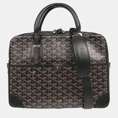 Pre-owned Goyard Black Ambassade Pm Briefcase Handbag