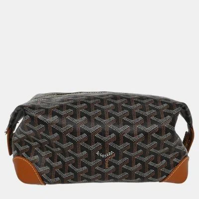 Pre-owned Goyard Black Boeing 25 Trousse Pouch Clutch Bag