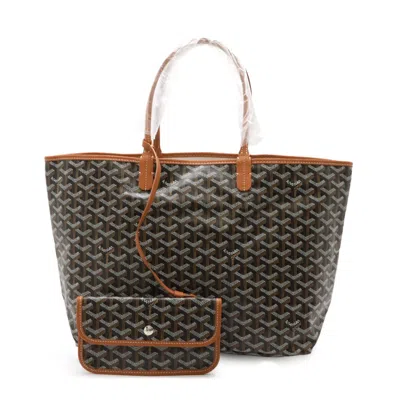 Pre-owned Goyard Black Brown Coated Canvas Shoulder Bag Tote Bag ()