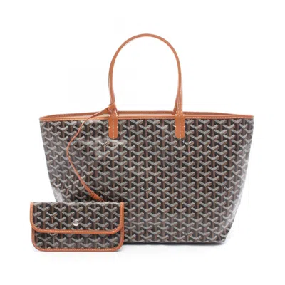 Pre-owned Goyard Black Brown Multi-color Coated Canvas Tote Bag ()
