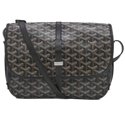 Pre-owned Goyard Black Canvas Leather Shoulder Bag ()
