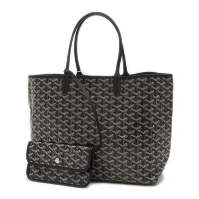 Pre-owned Goyard Black Canvas Leather Tote Bag ()