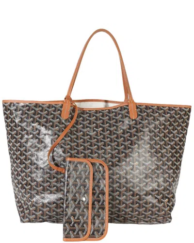 Pre-owned Goyard Black Coated Canvas Ine Saint Louis Gm (authentic Pre-loved)