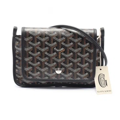 Pre-owned Goyard Black Coated Canvas Leather Shoulder Bag ()