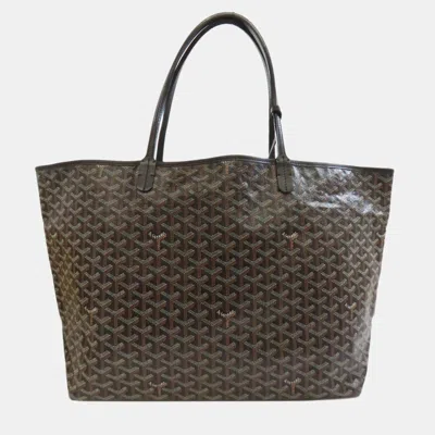 Pre-owned Goyard Black Coated Canvas Saint Louis Gm Tote Bag