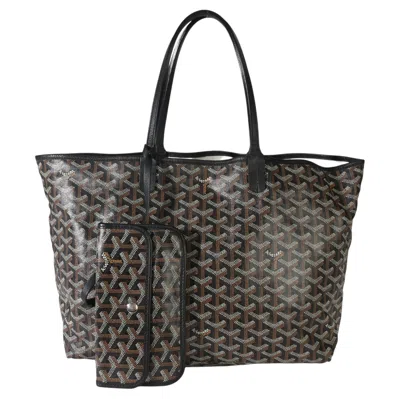 Pre-owned Goyard Black Ine Canvas Saint Louis Pm