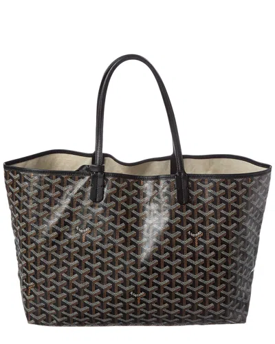 Pre-owned Goyard Black Ine Coated Canvas Saint Louis Pm (authentic Pre-loved)