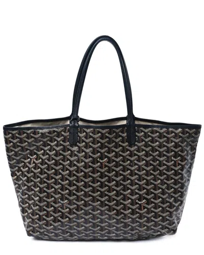 Pre-owned Goyard Black Ine Coated Canvas St. Louis Gm (authentic Pre-loved)