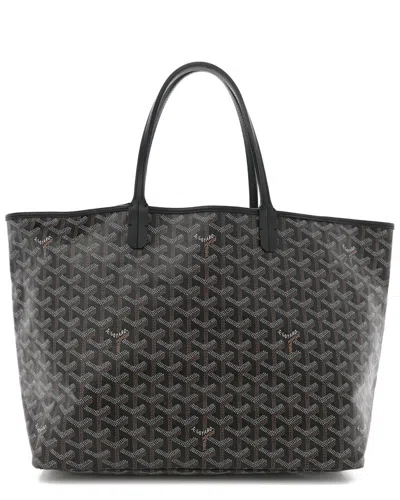 Pre-owned Goyard Black Ine Coated Canvas St. Louis Gm (authentic Pre-loved)