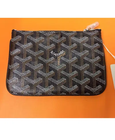 Pre-owned Goyard Black Logo Detail Clutch