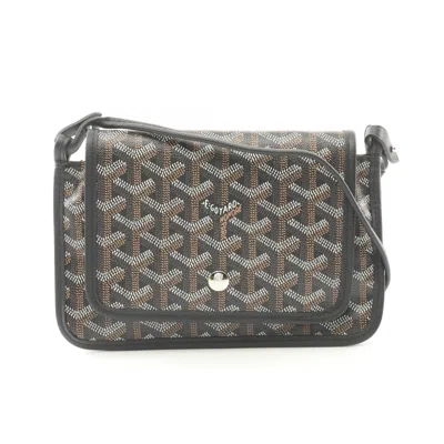 Pre-owned Goyard Black Multi-color Coated Canvas Leather Shoulder Bag ()