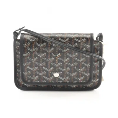 Pre-owned Goyard Black Multi-color Coated Canvas Leather Shoulder Bag ()