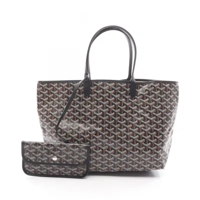 Pre-owned Goyard Black Multi-color Coated Canvas Pouch Tote Bag ()