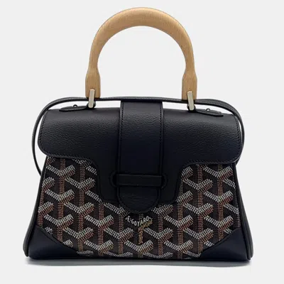 Pre-owned Goyard Black Multicolor Leather Saigon Mini