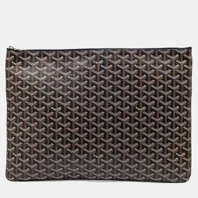 Pre-owned Goyard Black Multicolor Pvc Senna Gm