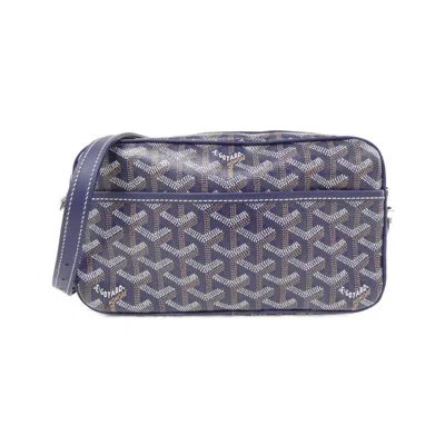 Pre-owned Goyard Blue Navy Coated Canvas Shoulder Bag ()