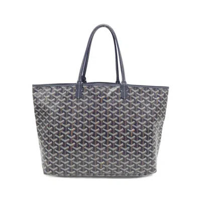 Pre-owned Goyard Blue Navy Coated Canvas Tote Bag ()