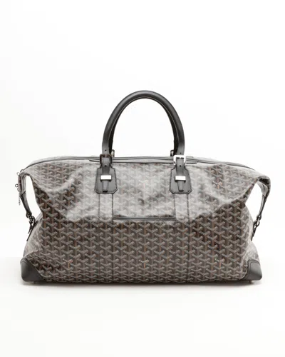 Pre-owned Goyard Boeing 55 Weekend Bag In Black