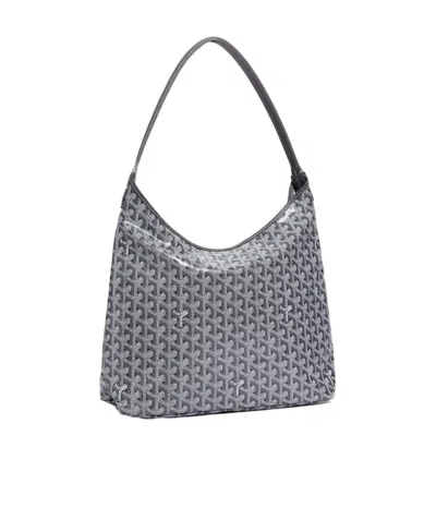 Pre-owned Goyard Boh È Me Hobo Handbag In Gray