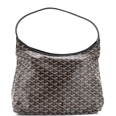 Pre-owned Goyard Boheme Hobo Coated Canvas In Brown