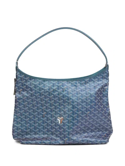 Pre-owned Goyard Boheme "pearly Blue" Shoulder Bag