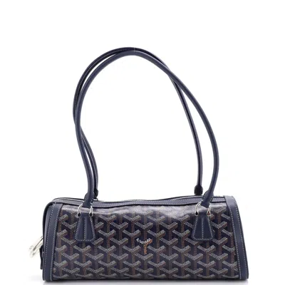 Goyard Bonbonniere Bag Coated Canvas In Blue