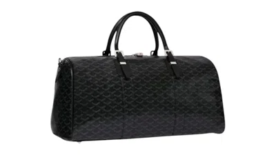 Pre-owned Goyard Boston 50 Bag In Jet Black