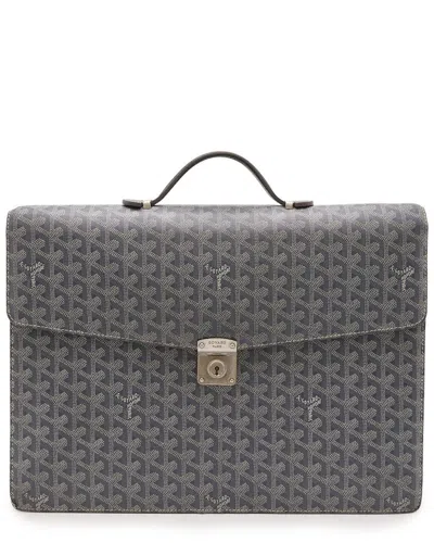 Goyard Business Bag Briefcase Pvc Leather (authentic Pre-loved)