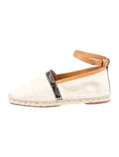 Pre-owned Goyard Canvas Espadrilles In Neutral