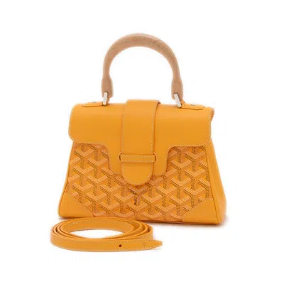 Pre-owned Goyard Canvas Leather Handbag ()