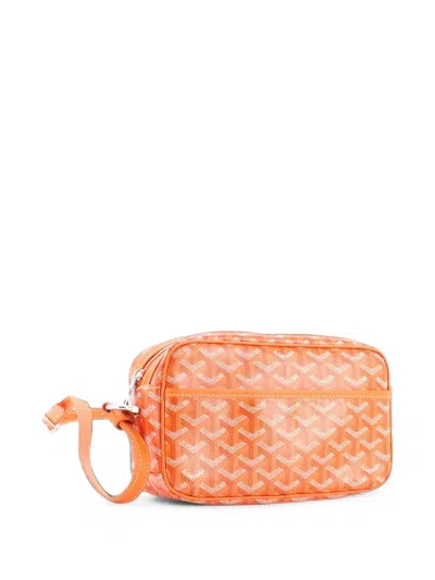 Pre-owned Goyard Cap Vert Bag Coated Canvas Crossbody Bag In Orange