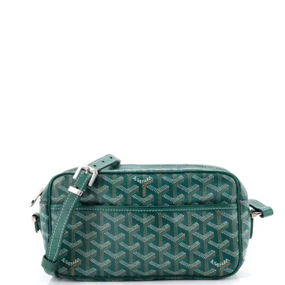 Pre-owned Goyard Cap Vert Bag Coated Canvas In Green