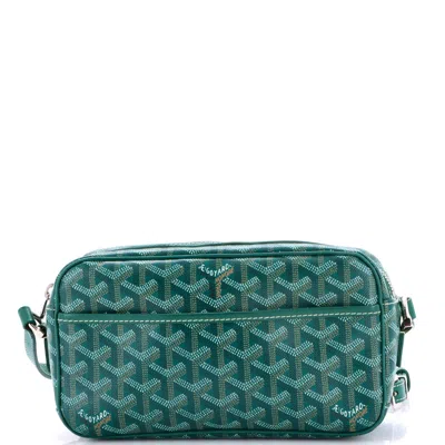 Pre-owned Goyard Cap Vert Bag Coated Canvas In Green