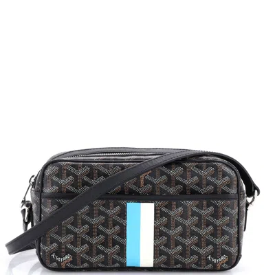Pre-owned Goyard Cap Vert Bag Printed Coated Canvas In Black