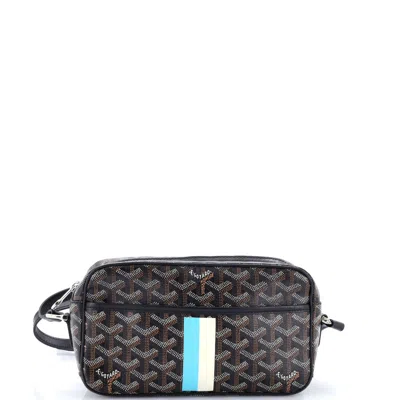 Pre-owned Goyard Cap Vert Bag Printed Coated Canvas In Black