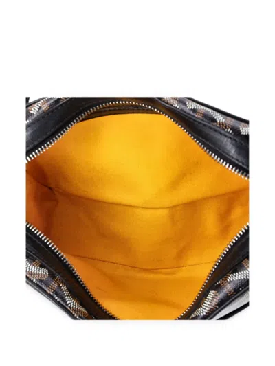 Pre-owned Goyard Cap Vert Bag Printed Coated Canvas Crossbody Bag In Black