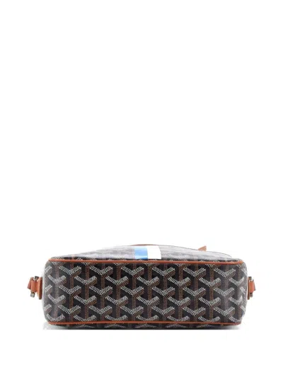 Pre-owned Goyard Cap Vert Bag Printed Coated Canvas Crossbody Bag In Brown