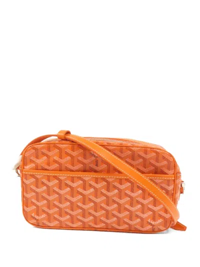 Pre-owned Goyard Cap-vert Crossbody Bag In Orange